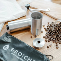 GROSCHE Manual Burr Coffee Grinder w/ Pouch